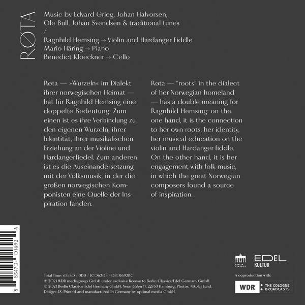 CD-Cover mit Text und Noten. Enthält Text über die Musik.