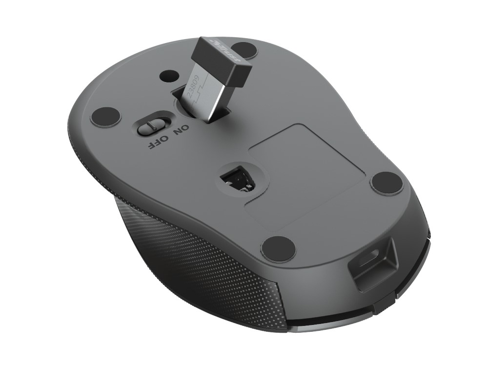 Ratón inalámbrico - Trust Zaya Rechargeable Wireless, 1600 ppp, Ahorro energía, Baterías recargables, Rojo