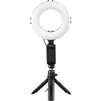 HAMA 4644 LED-Ringleuchte "SpotLight Work Area 67", Set für Smartphone und Tablet