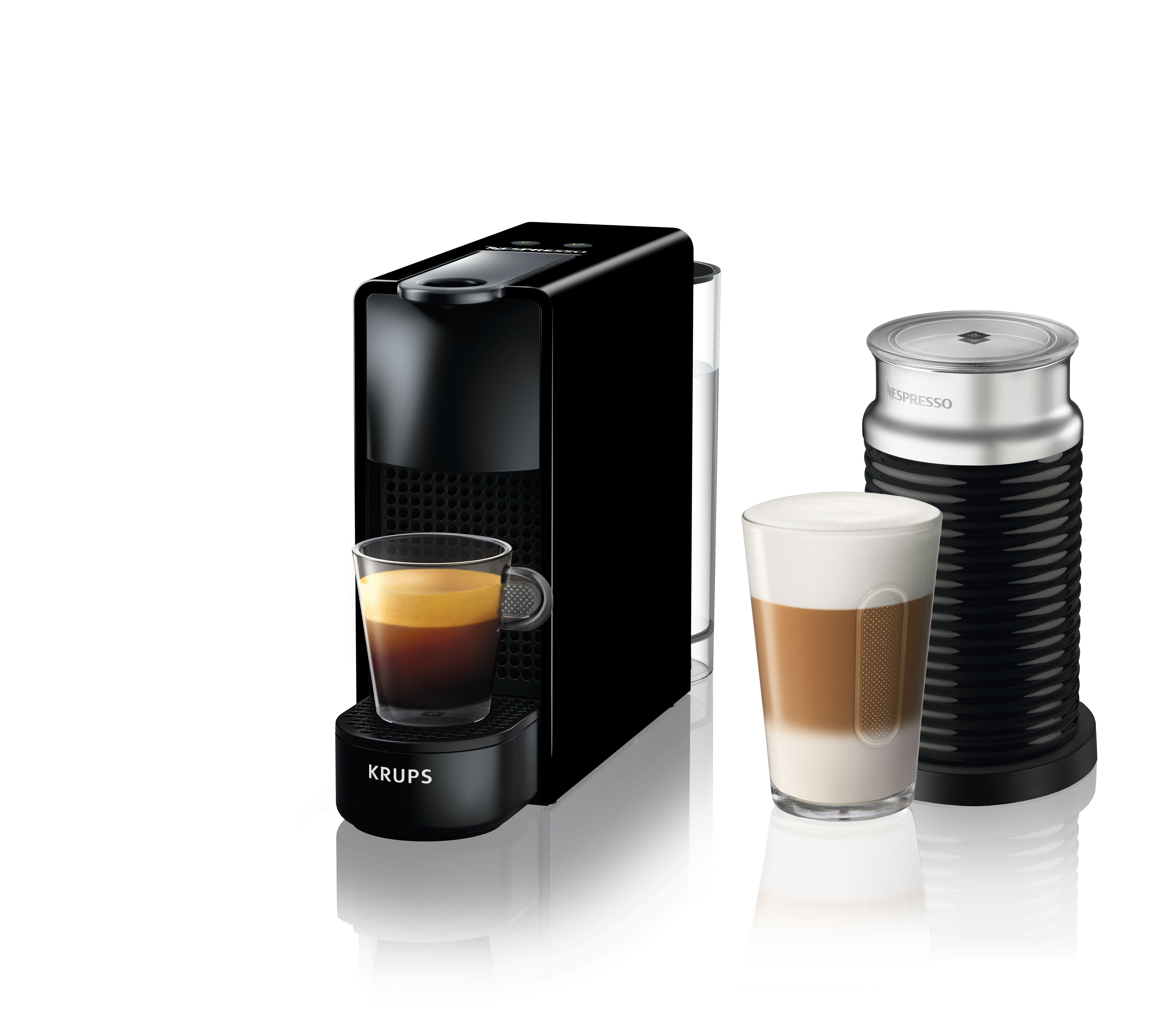 KRUPS XN 1118 Essenza Mini + Milk Nespresso-Maschine Piano Black