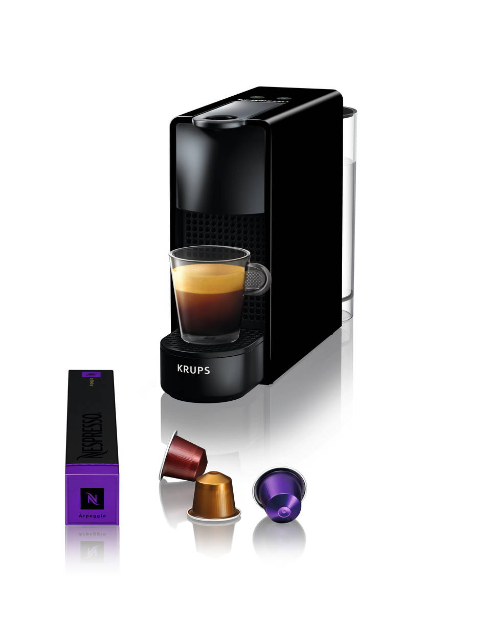 KRUPS XN 1118 Essenza Mini + Milk Nespresso-Maschine Piano Black