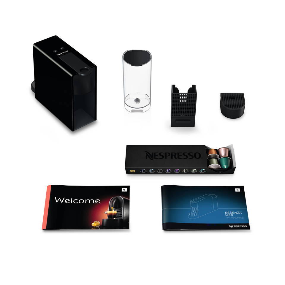 KRUPS XN 1118 Essenza Mini + Milk Nespresso-Maschine Piano Black