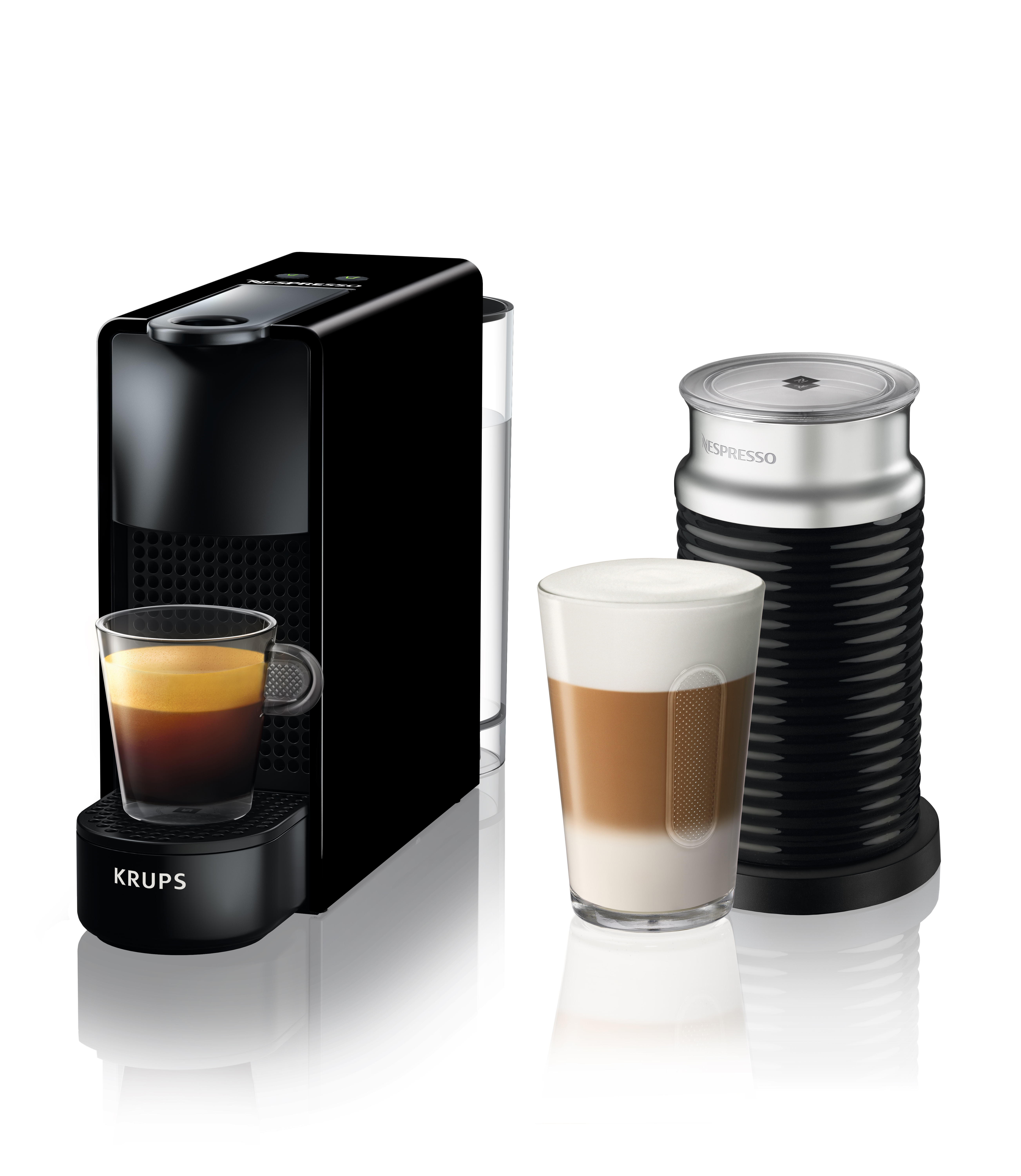 KRUPS XN 1118 Essenza Mini + Milk Nespresso-Maschine Piano Black