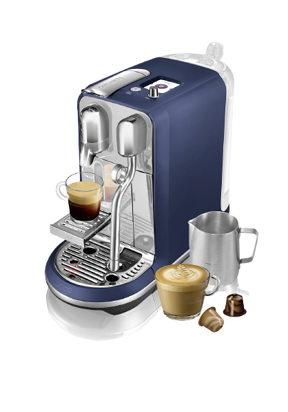 SAGE Nespresso Kaffeemaschine Creatista Plus, Damson Blue SNE800DBL Kaffeemaschine Blau