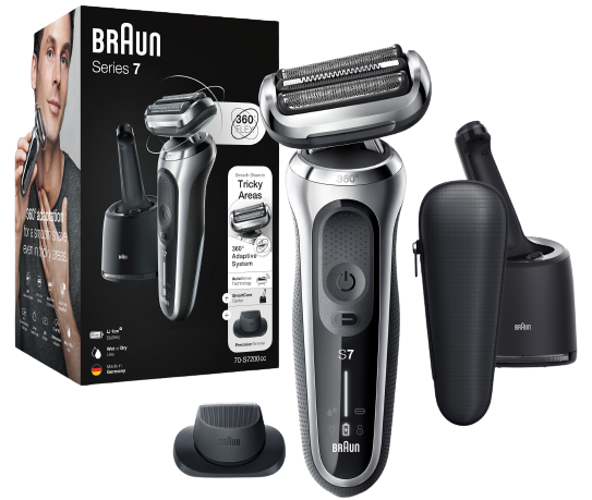 BRAUN Rasierer Series 7 70-S7200C Rasierer (Akkubetrieb, Schwarz)