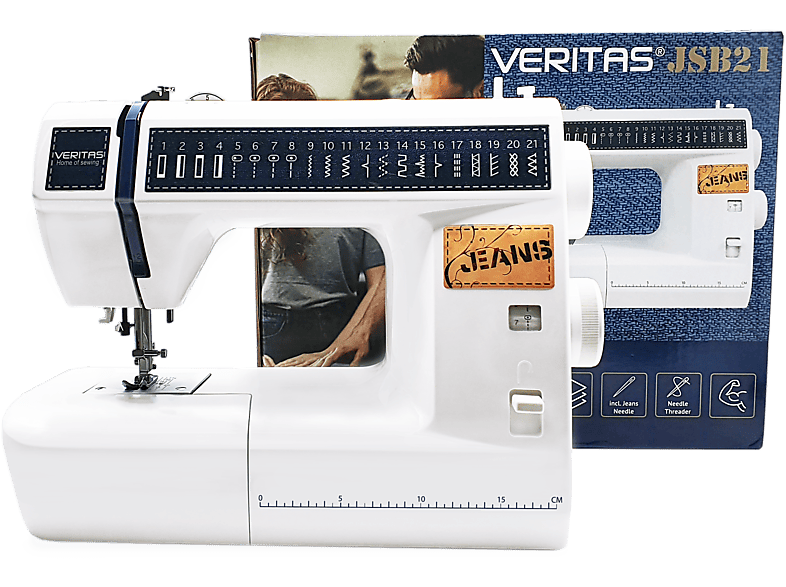 Watt, 21 JSBA 1340 online VERITAS (70 Nähmaschine 4-stufig) MediaMarkt Denim | kaufen