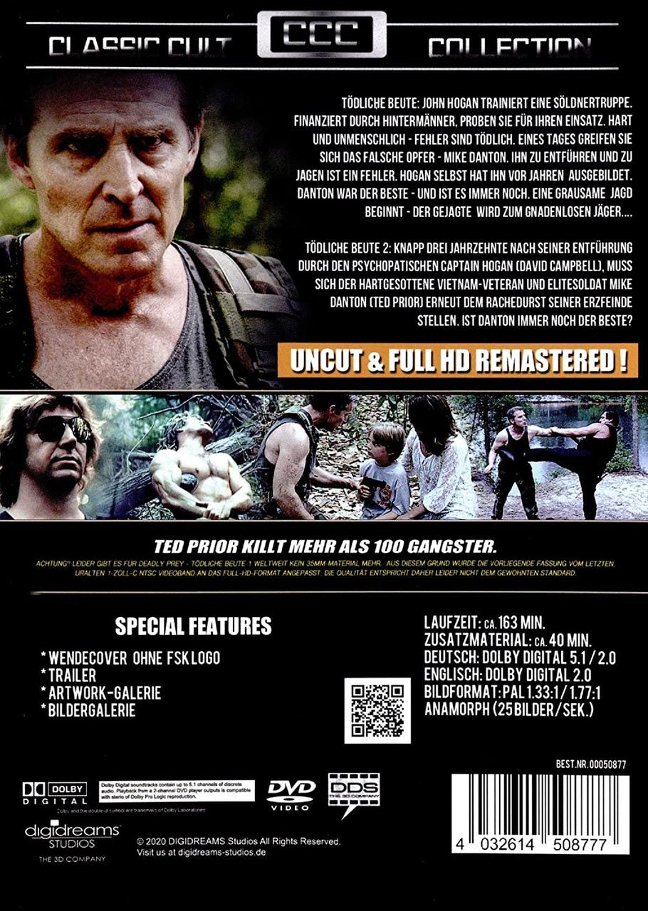 DEADLY PREY 1-2 DVD