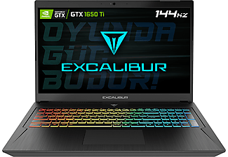 CASPER Excalibur G780.1075-BVJ0A 17"/i7-10750H/16GB/500GB SSD/GTX 1650Ti 4GB/FHD Win 10 Gaming Laptop Siyah