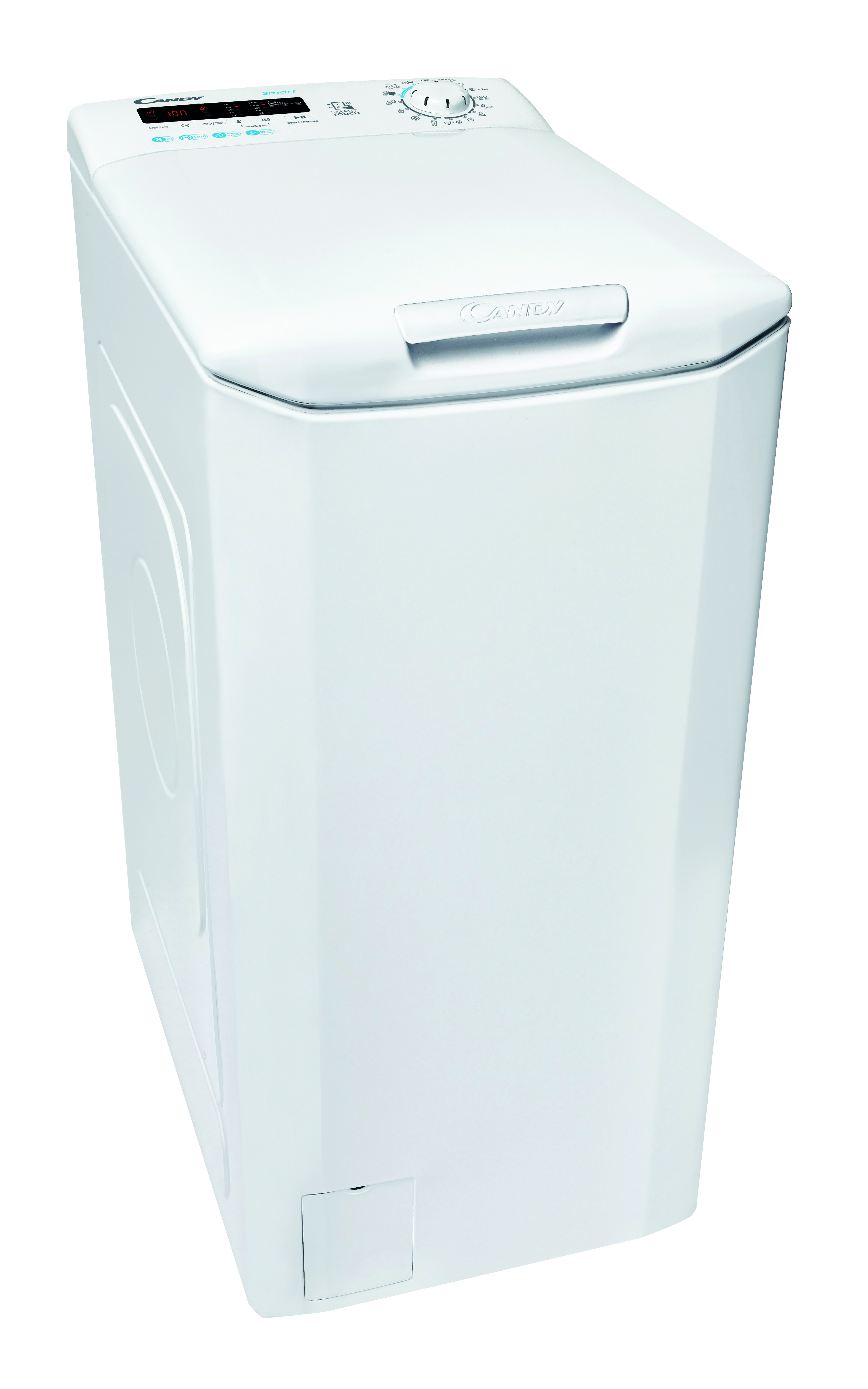 CANDY CSTG 482DVE/1-S Waschmaschine Toplader (8 kg, 1351 U/Min., F, Toplader)