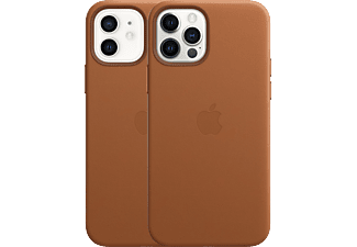 APPLE iPhone 12/12 Pro Leren Case Zadelbruin