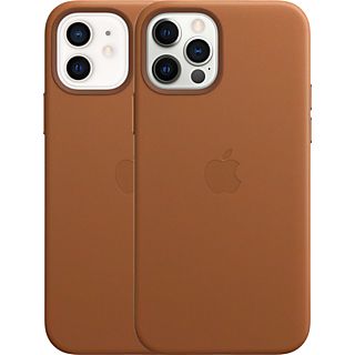 APPLE iPhone 12/12 Pro Leren Case Zadelbruin