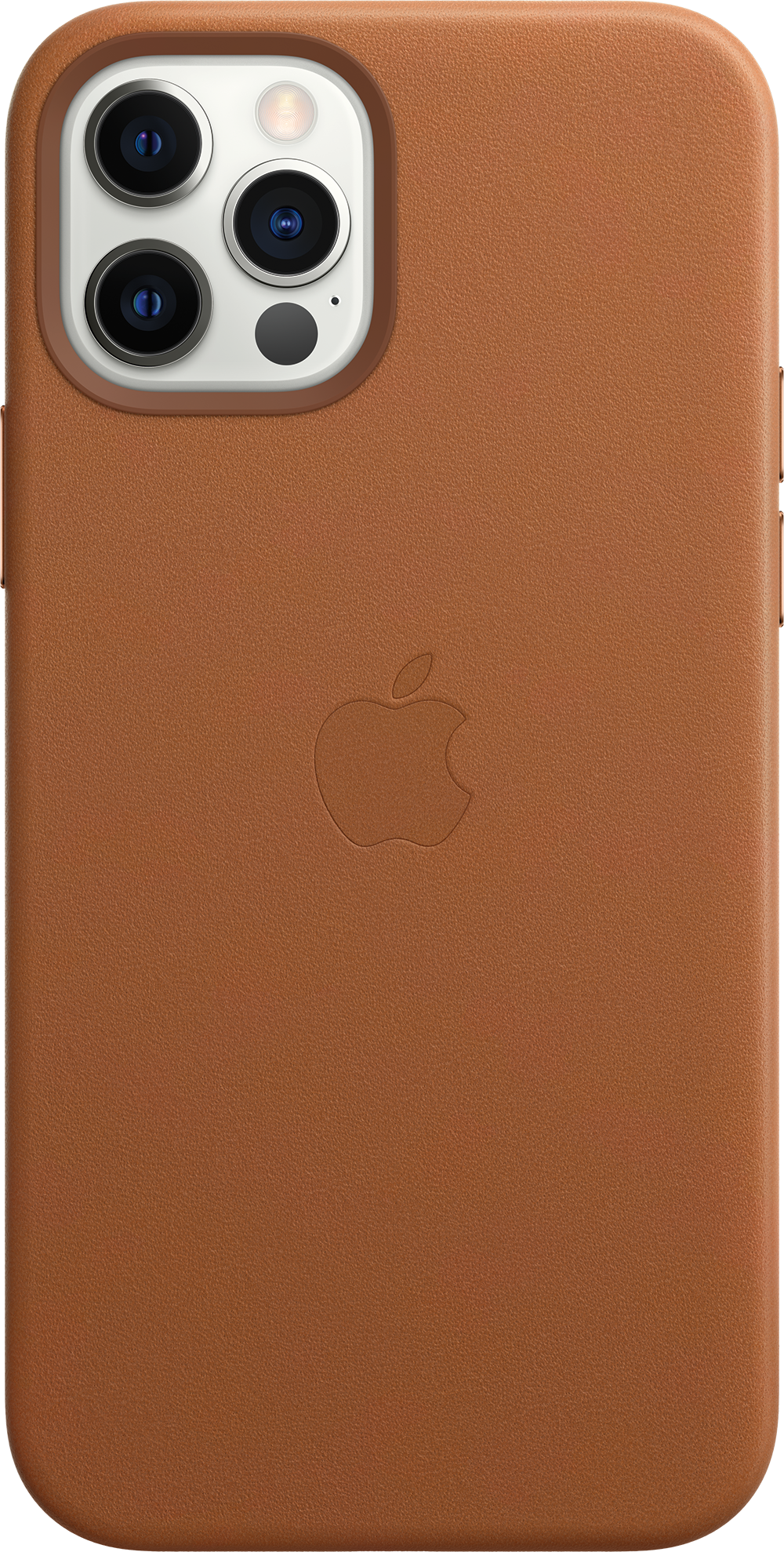 APPLE iPhone 12/12 Pro Leren Case Zadelbruin