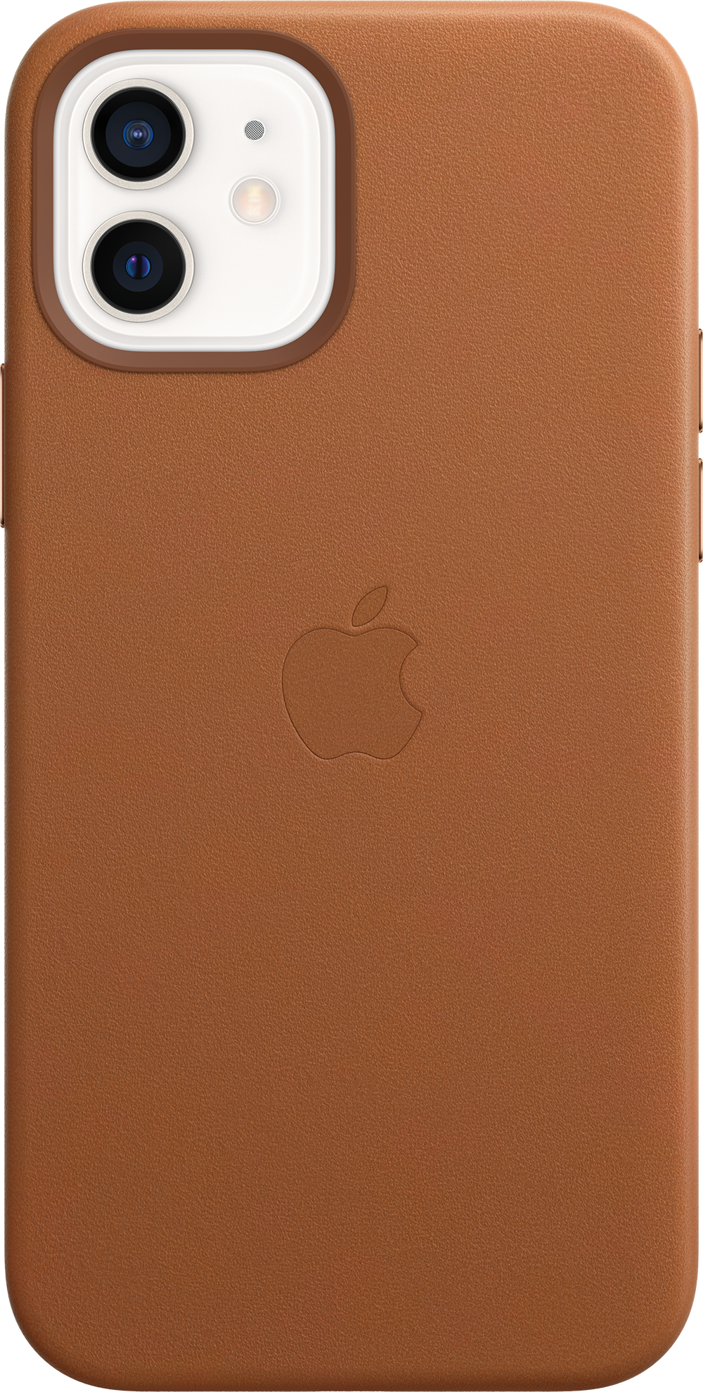 APPLE iPhone 12/12 Pro Leren Case Zadelbruin