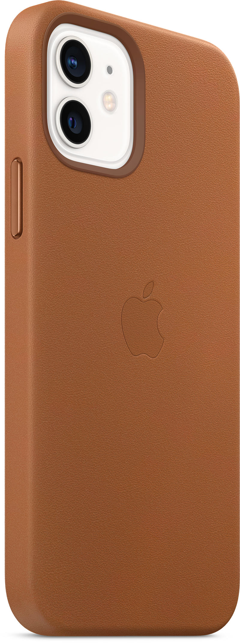 APPLE iPhone 12/12 Pro Leren Case Zadelbruin