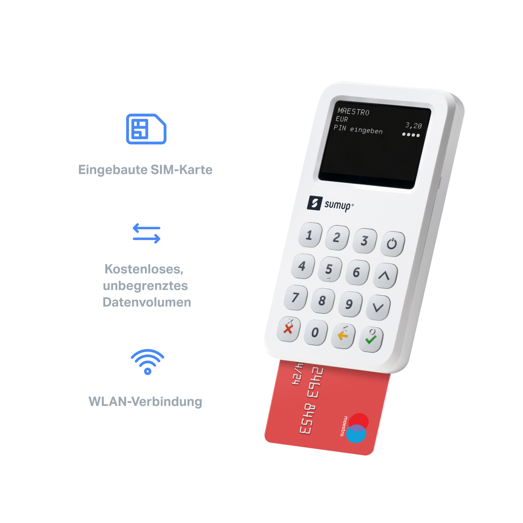 SUMUP 3G + Wifi Kartenleser