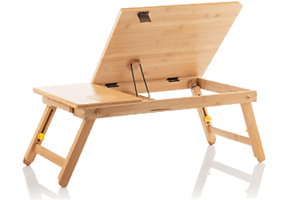 INNOVAGOODS Összecsukható bambusz asztal laptophoz és tablethez 53,5x24x34cm