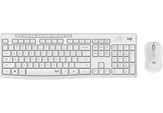 LOGITECH MK295 vezeték nélküli billentyűzet + egér, US kiosztású, fehér (920-009824)