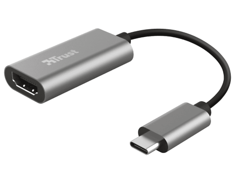 Adaptador USB  Trust Dalyx USB-C a HDMI, Multifunción, Para PC, MacBook