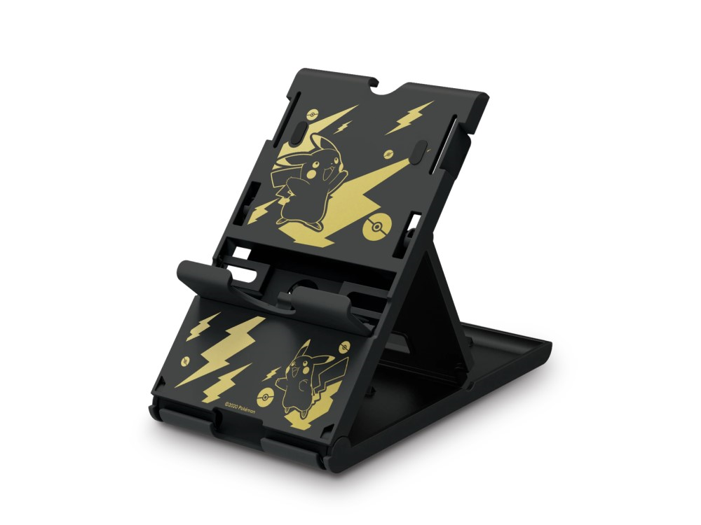 Hori Playstand Pikachu nintendo switchswitch lite soporte black gold edition para ajustable