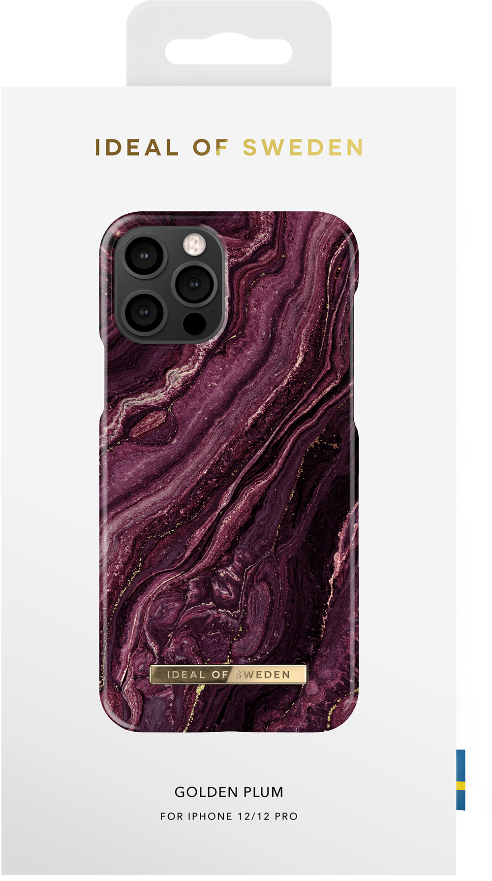 IDEAL OF SWEDEN iPhone 12/12 Pro Fashion Case Golden Plum