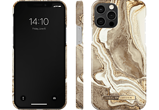 IDEAL OF SWEDEN iPhone 12/12 Pro Fashion Case Golden Sand Marble