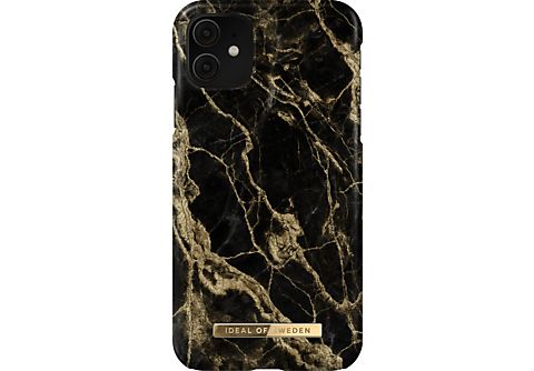 IDEAL OF SWEDEN iPhone 11/XR Fashion Case Golden Smoke Marble