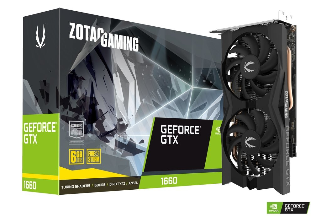 ZOTAC GTX 1660 Twin Fan 6GB GDDR5  ZT-T16600K-10M Ekran Kartı