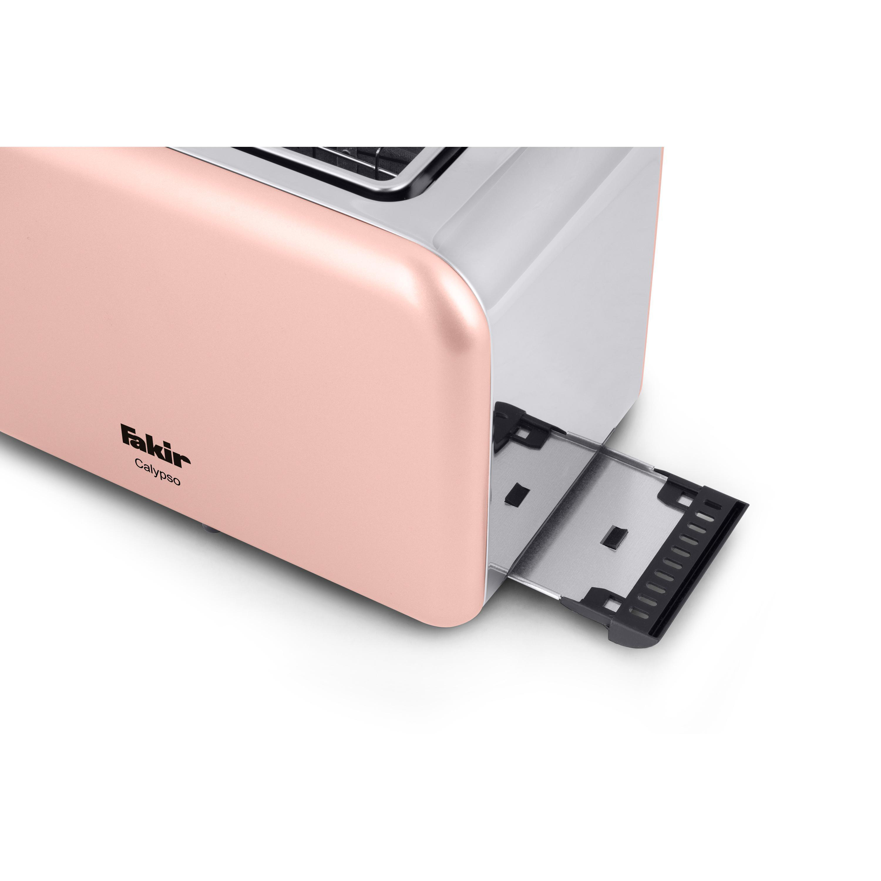 FAKIR 9226001 Calypso Toaster Rosé (850 Watt, Schlitze: 2)
