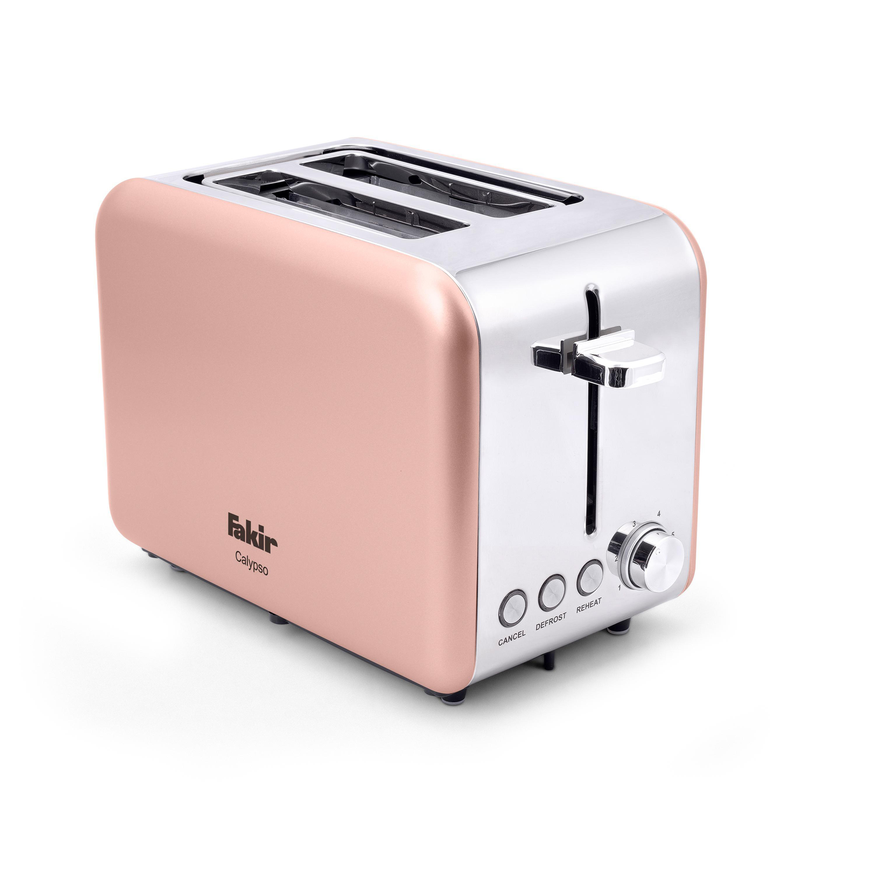 FAKIR 9226001 Calypso Toaster Rosé (850 Watt, Schlitze: 2)