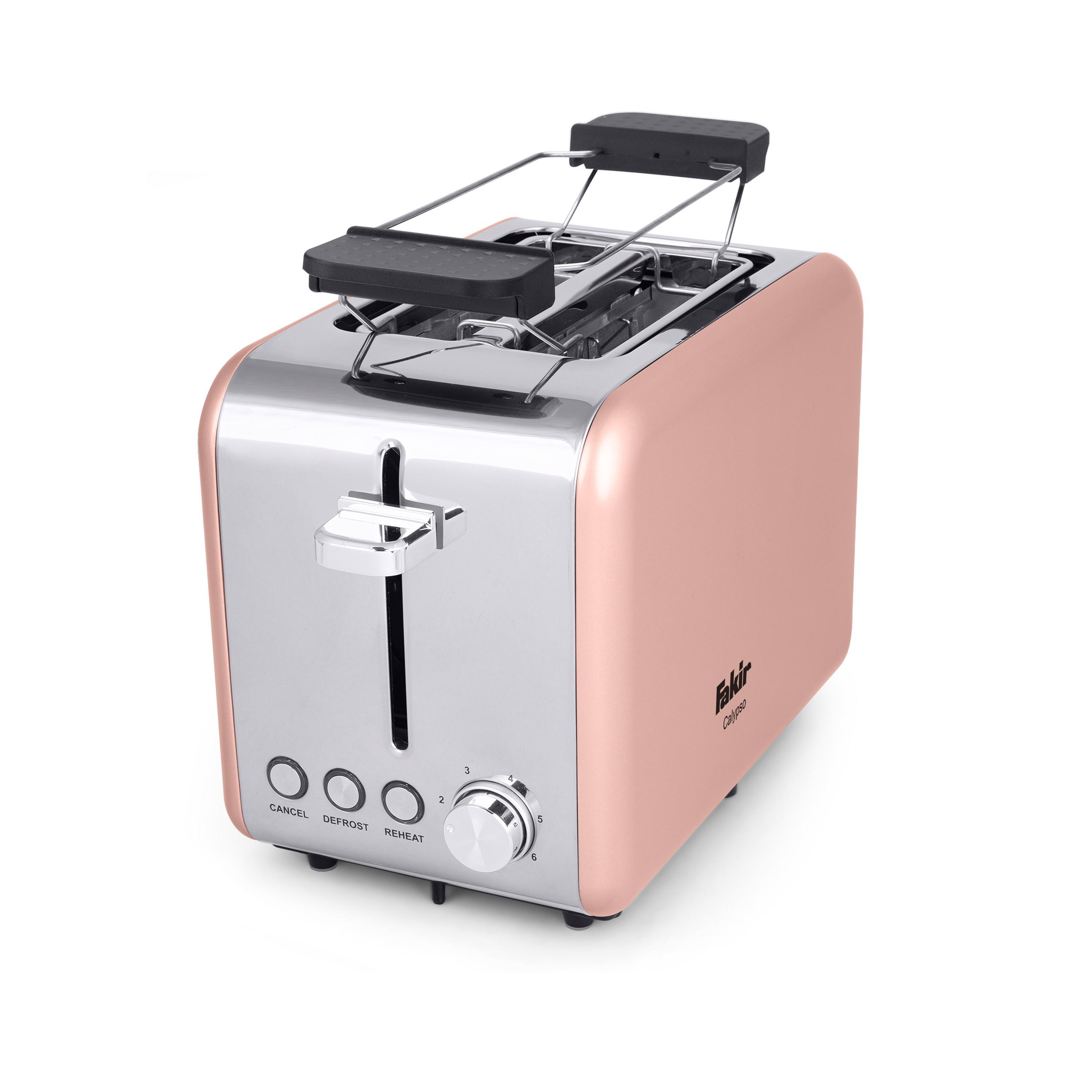 FAKIR 9226001 Calypso Toaster Rosé (850 Watt, Schlitze: 2)