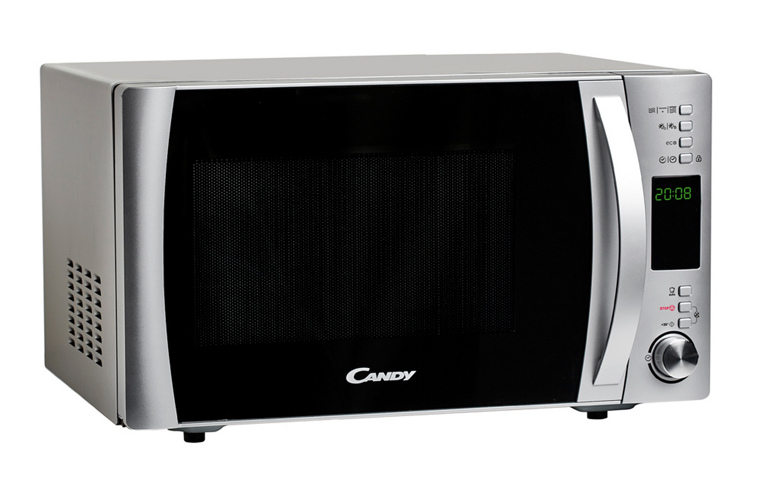 Microondas - Candy CMXC25DCS, Horno combinado, Grill, 1000W, 5 niveles, 25l, Cook in App, Inox