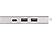 HAMA 135756 Aluminium - Hub USB (Argento)