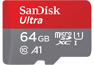 SANDISK microSD Ultra® kártya 64GB, Android, 120MB/s, A1, Class 10, UHS-I