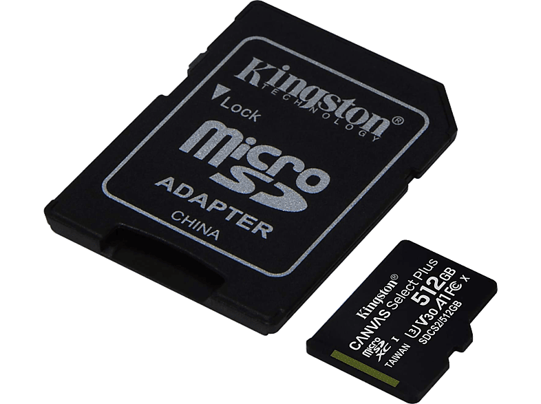 KINGSTON Kingston Canvas Select Plus MicroSDXC 512GB, C10