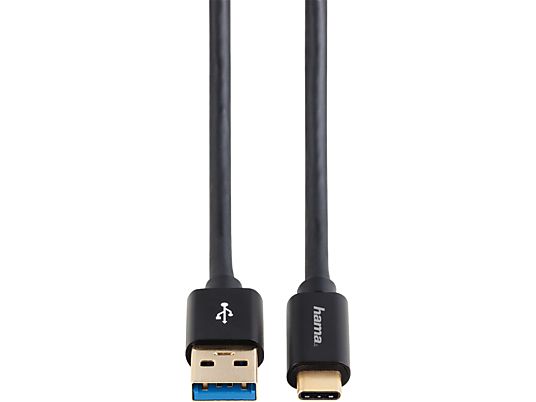 HAMA 135715 CABLE USB-C/A 1M - USB-Kabel (Schwarz)