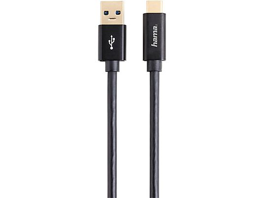 HAMA 135715 CABLE USB-C/A 1M - USB-Kabel (Schwarz)