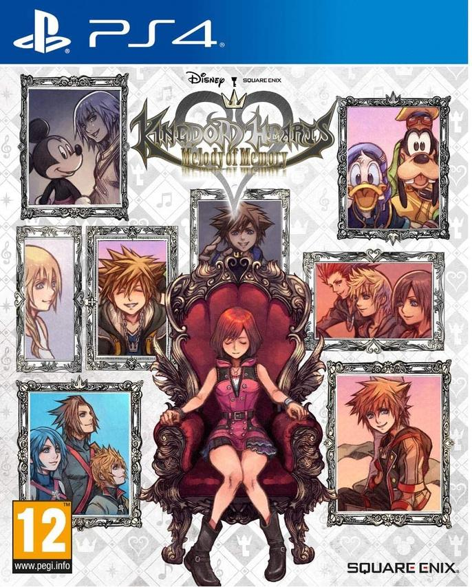 Una caja de juego de PS4 con múltiples retratos de personajes y el título del juego.