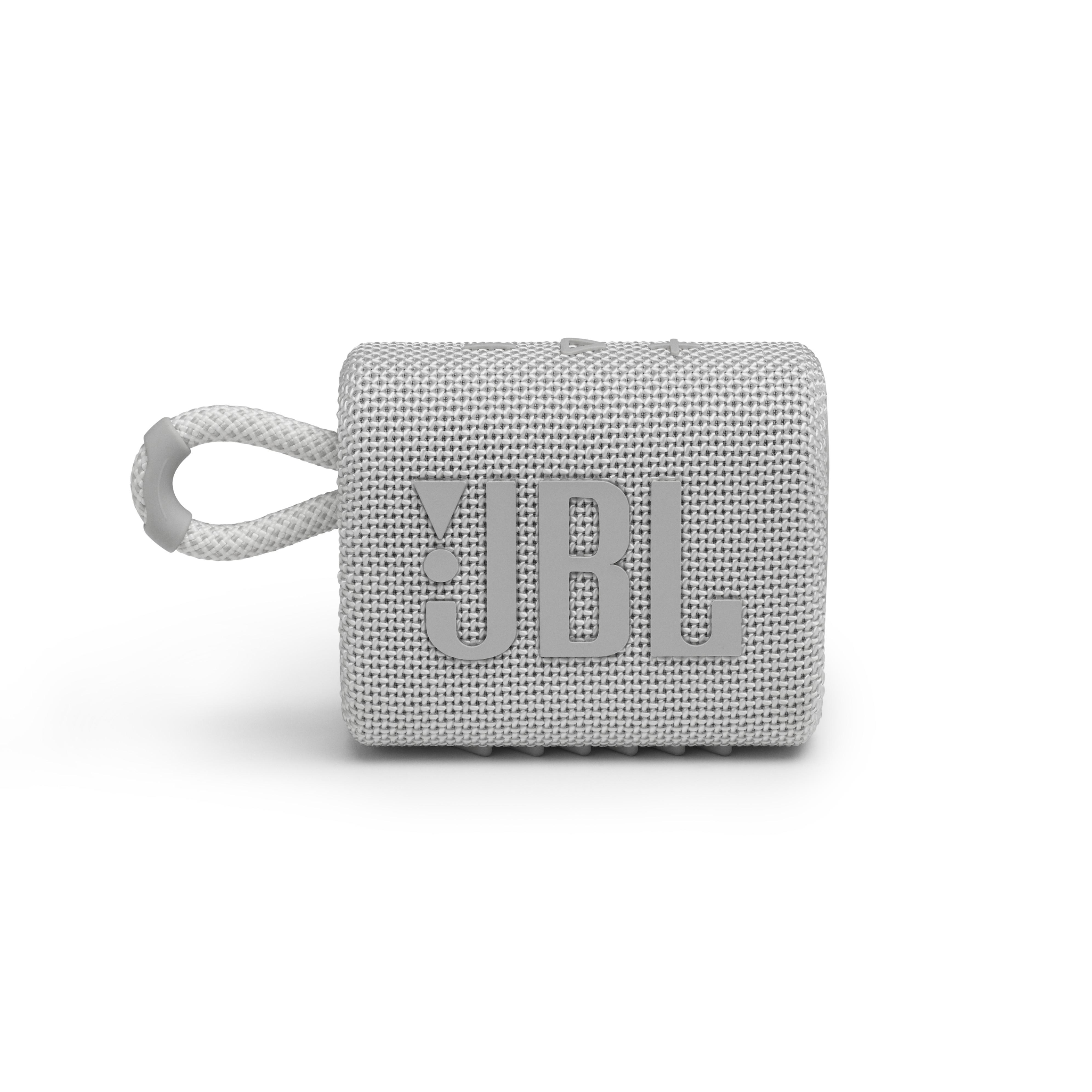 JBL GO3 Weiß Lautsprecher, Bluetooth