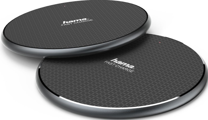 HAMA Station de charge sans fil QI-FC10 2 pièces Noir (00188321)