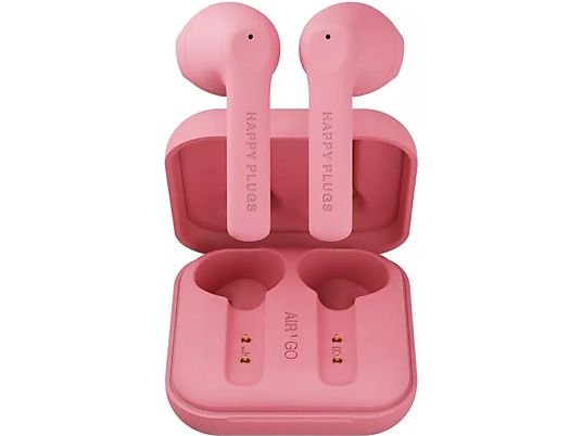 HAPPY PLUGS Air 1 Go - Écouteurs True Wireless (In-ear, Pêche)