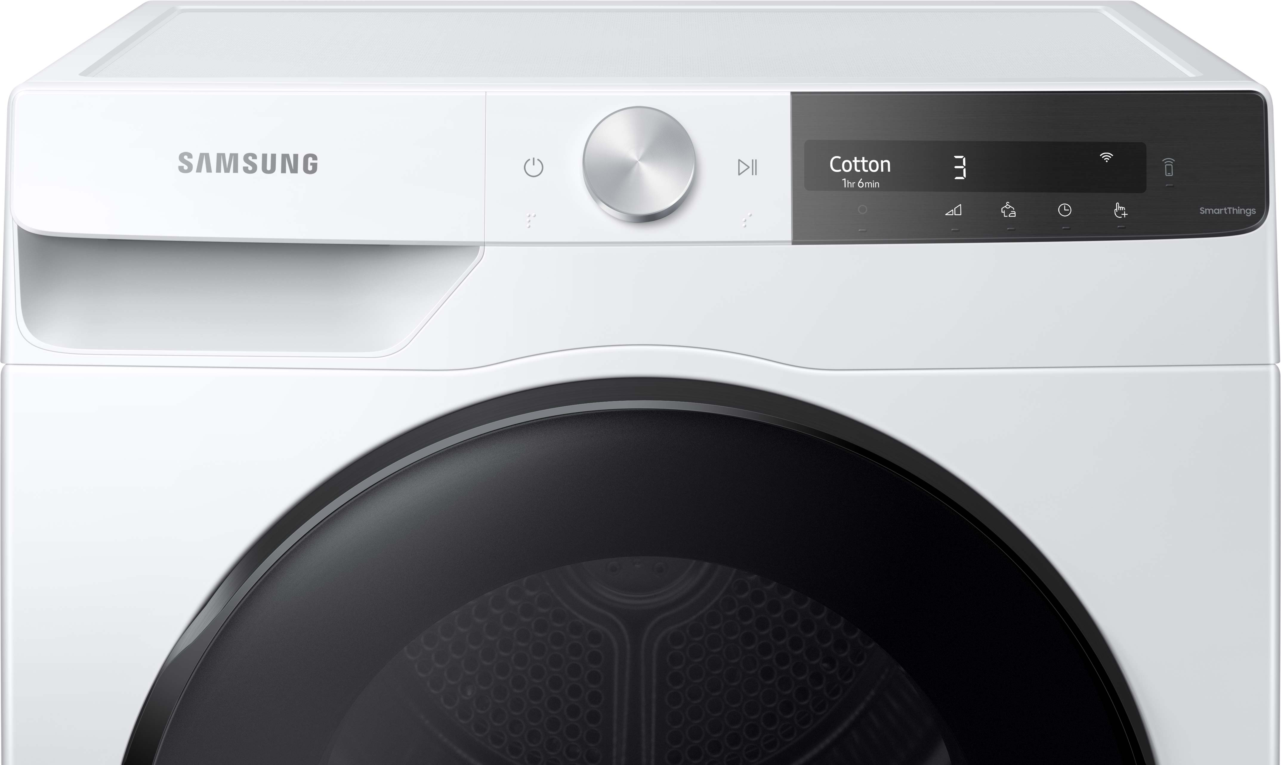 SAMSUNG DV80T7220BT/S2 Wärmepumpentrockner  (8 kg, A+++, Weiß/Schwarz)