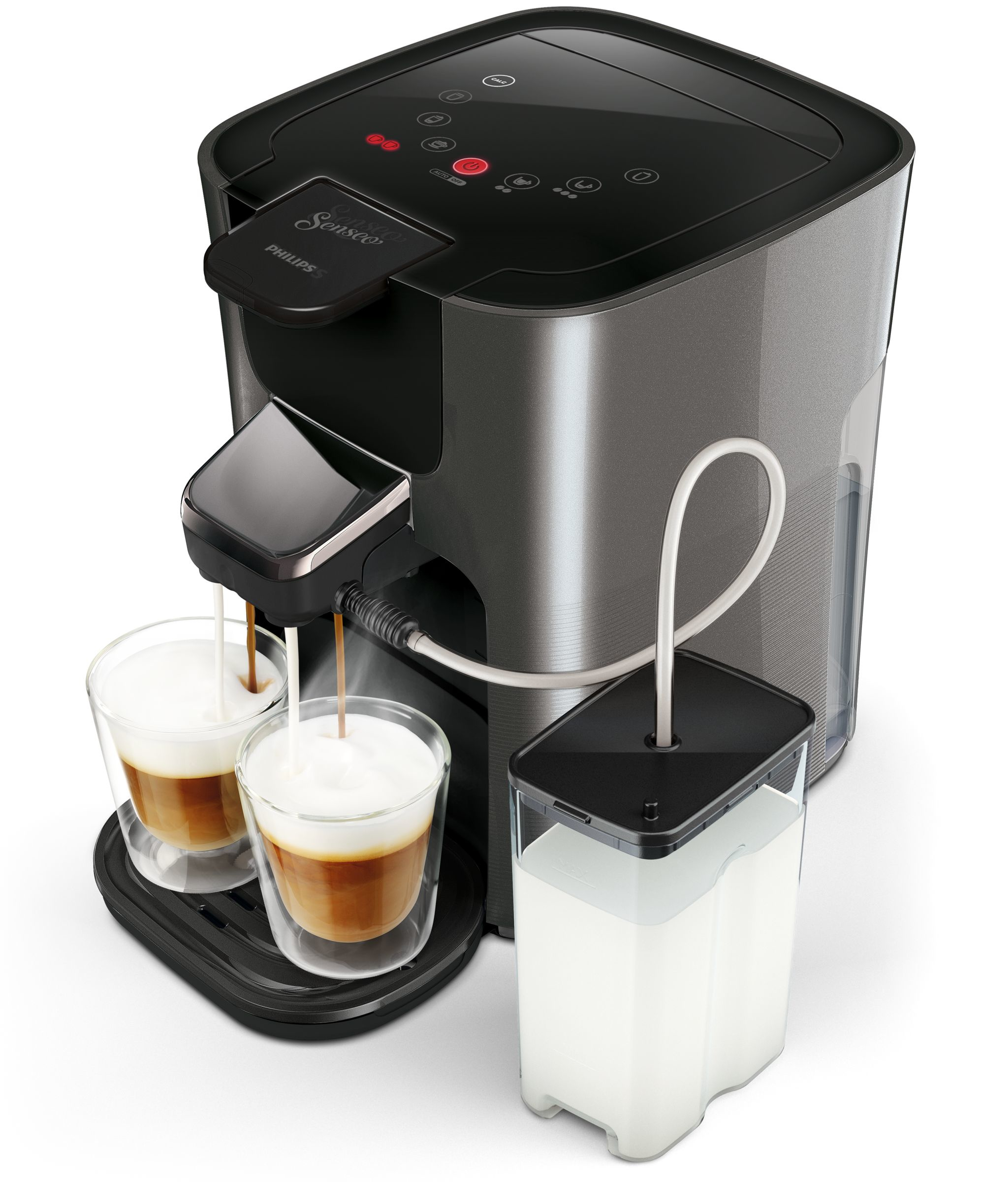PHILIPS SENSEO® HD6574/50 Latte Duo Plus Padmaschine, Anthrazit