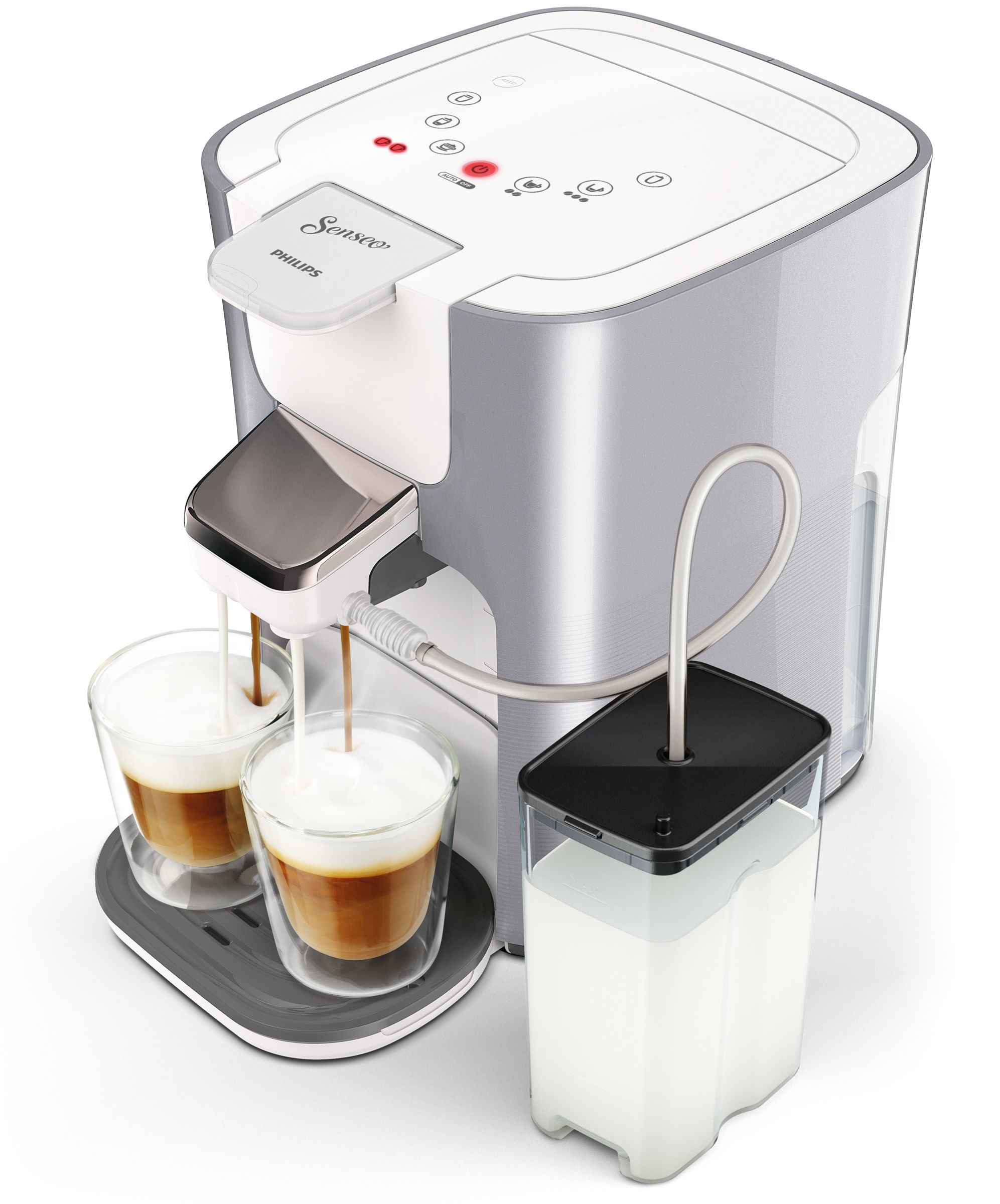 PHILIPS SENSEO® HD6574/20 Latte Duo Pearl Padmaschine, Perlmuttsilber
