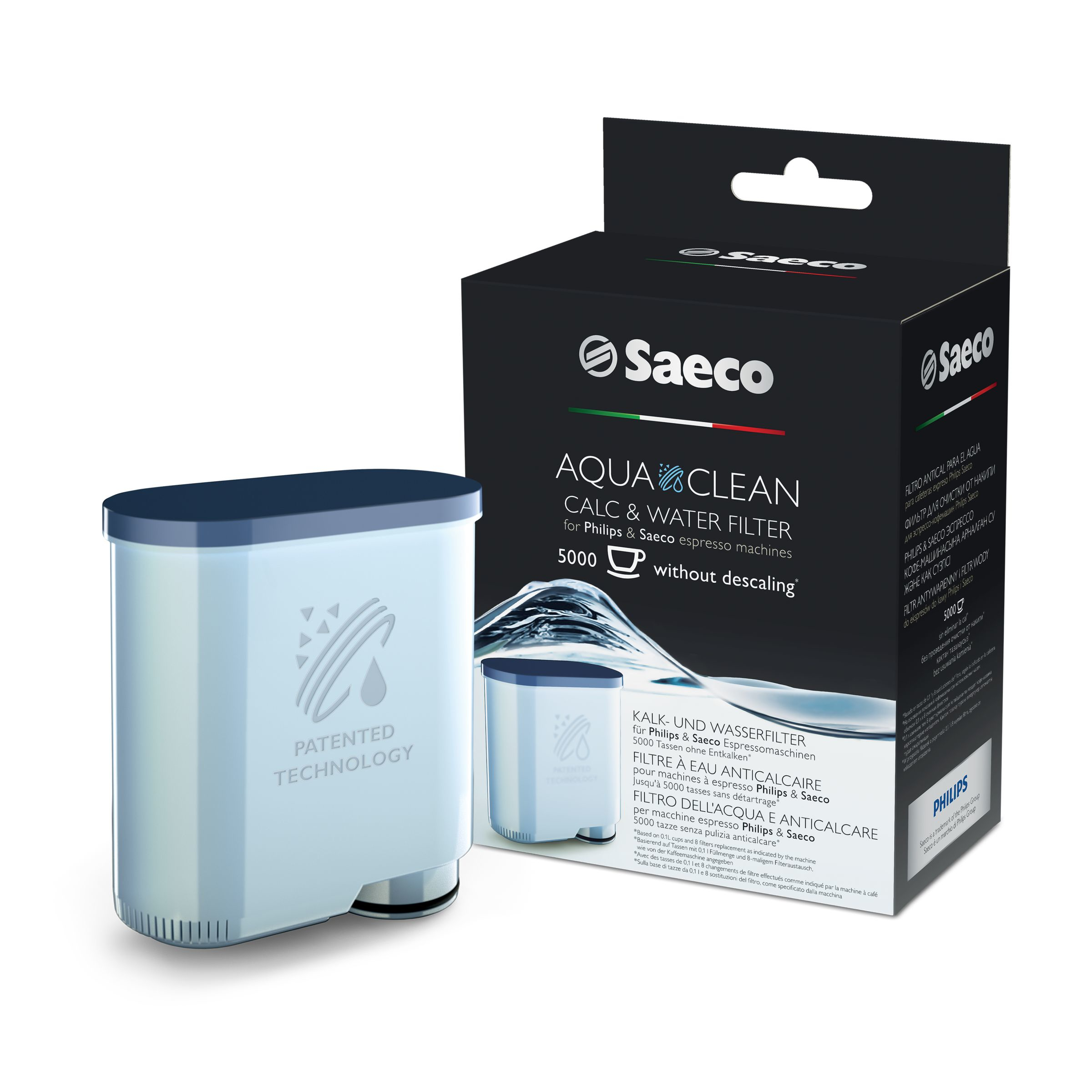 Accesorio de cafetera - Saeco y Philips CA6903/00 Filtro de AQUACLEAN