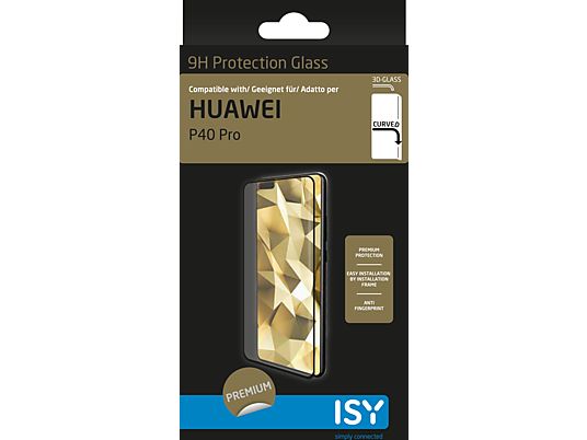 ISY IPG-5082-3D - Verre de protection (Convient pour le modèle: Huawei P40 Pro)