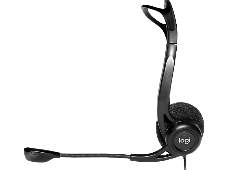 LOGITECH LOGITECH 960, Kabelgebundener Kopfhörer, USB, Schwarz; Office Headset — Foto 2 von 3