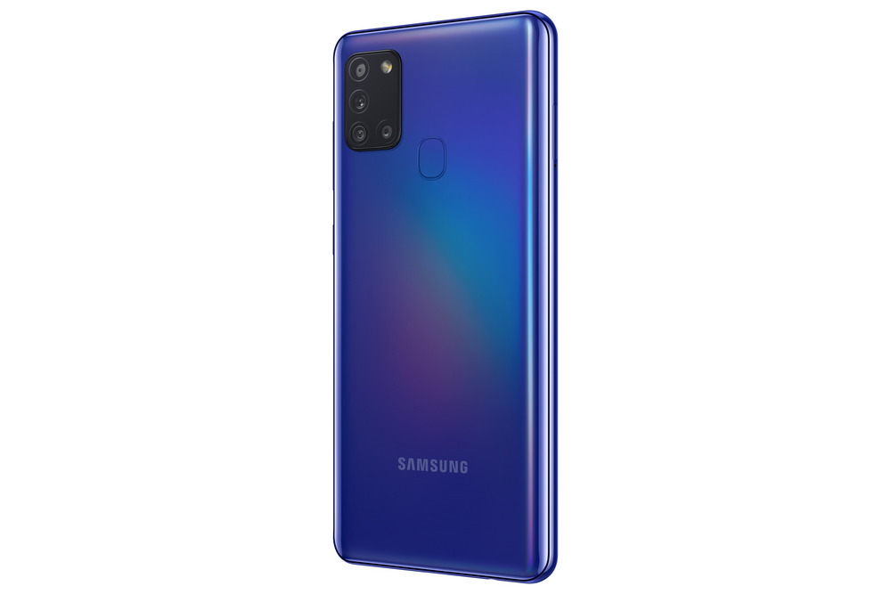 Móvil - Samsung Galaxy A21s, Azul, 64 GB, 4 GB, 6.5" HD+, Exynos 850, 5000 mAh, Android