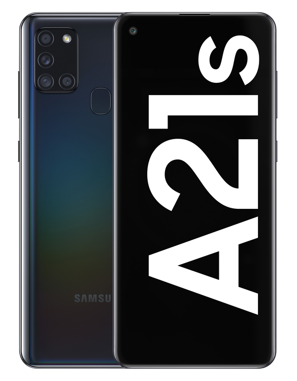 Móvil - Samsung Galaxy A21s, Negro, 32 GB, 3 GB, 6.5 " HD+, Procesador Exynos 850, 5000 mAh, Android