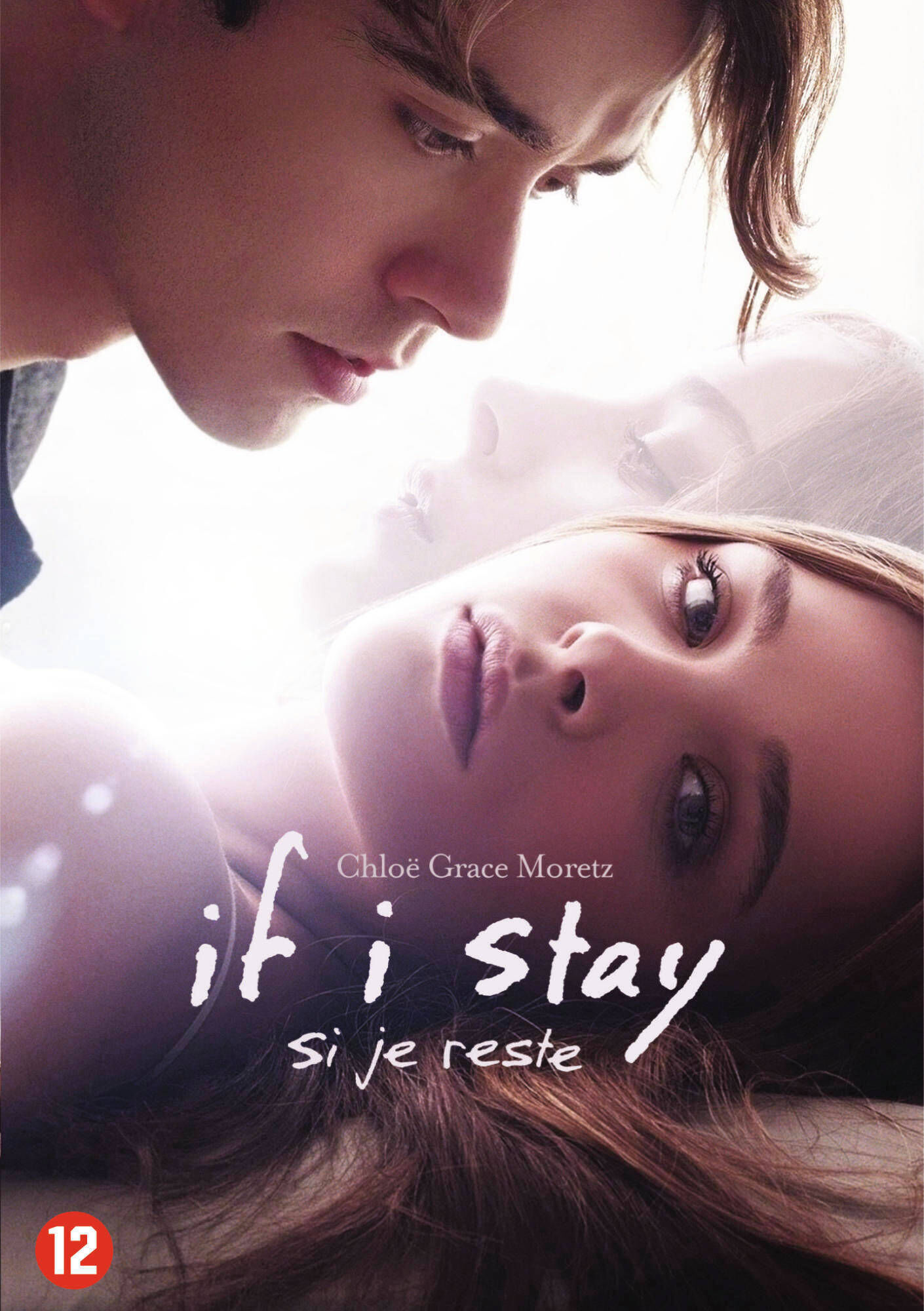 Affiche de film : Un homme et une femme se font face. Le titre est 'If I Stay'.