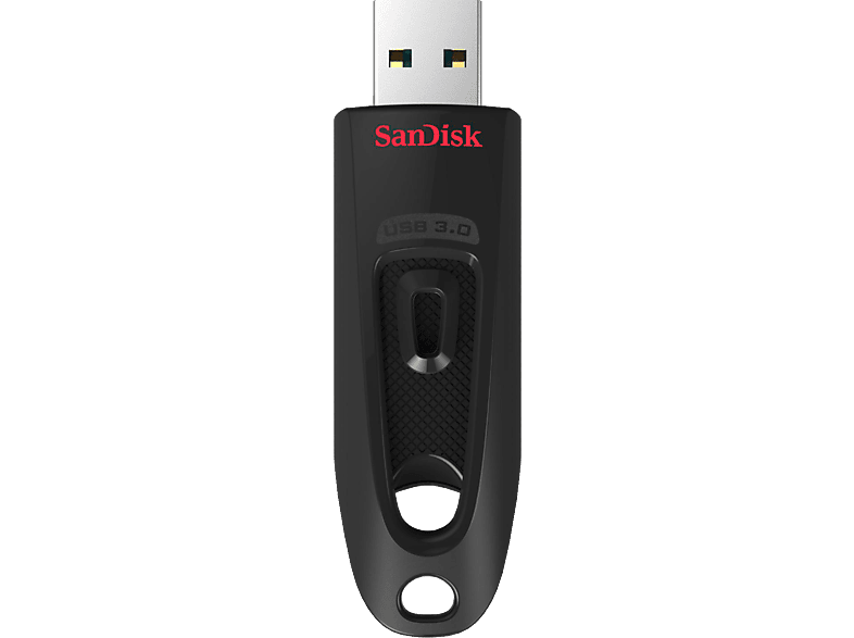 SANDISK Ultra® USB 3.0 USB-Flash-Laufwerk, 256 GB, 130 Mbit/s, Schwarz